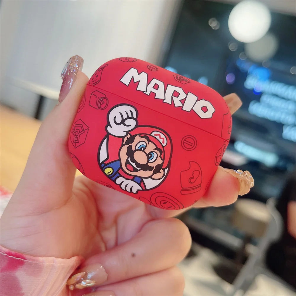 Fundas para Airpods con diseño de Mario y Yoshi