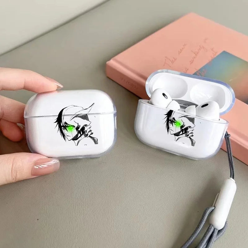 Funda de TPU transparente de Anime Ulquiorra Cifer para Airpods