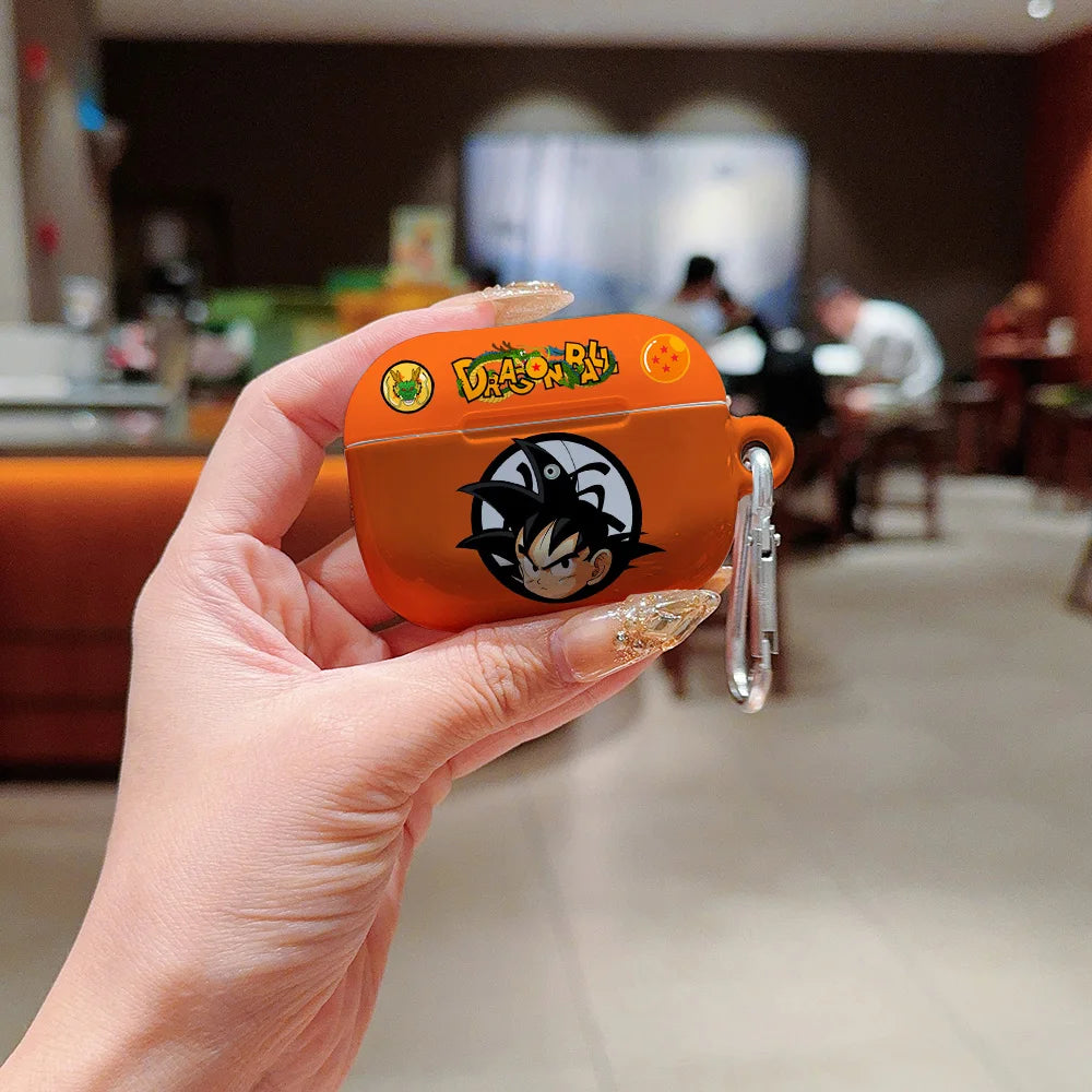 Anime a prueba de golpes para d-dragons bolas protectora brillante HD duro PC auriculares funda para AirPods 1 2 3