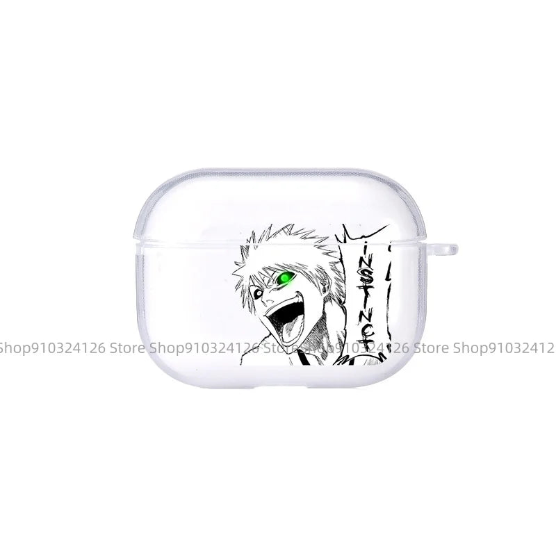 Funda para Airpods (anime Bleach Wave Kurosaki Ichigo), diseño japonés, para Airpods