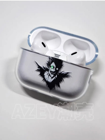 Funda para auriculares Death Note para Apple Airpods Pro, Yagami Light, Lawliet Ryuk, fundas protectoras para AirPods de anime