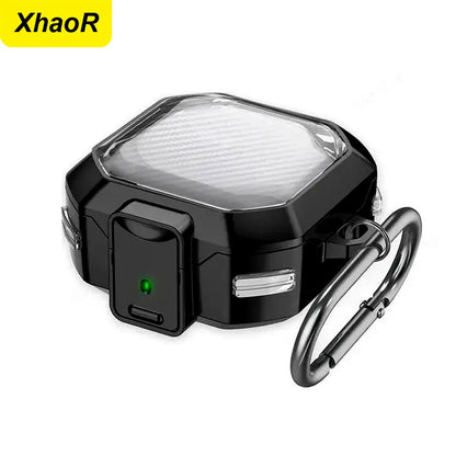 Funda transparente con cerradura de seguridad para Samsung Galaxy (protección a prueba de golpes)