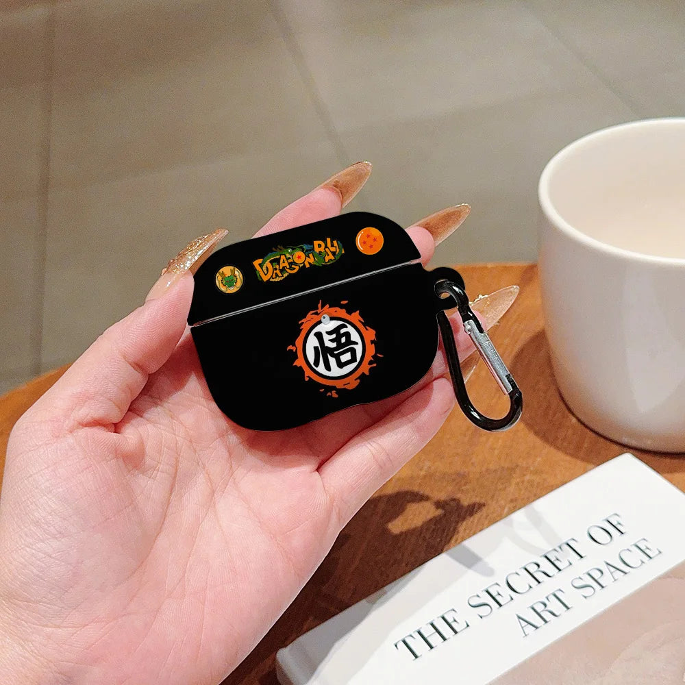 Anime a prueba de golpes para d-dragons bolas protectora brillante HD duro PC auriculares funda para AirPods 1 2 3