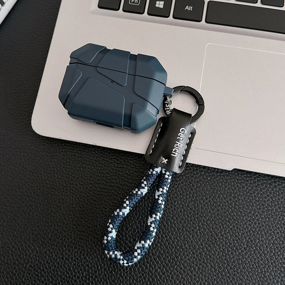 Nueva funda protectora anticaída para auriculares Airpods para Apple AirPods Pro 2 AirPods 3 2 1 airPods 4 fundas Airpods de TPU con cordón