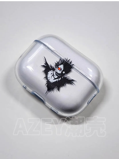 Funda para auriculares Death Note para Apple Airpods Pro, Yagami Light, Lawliet Ryuk, fundas protectoras para AirPods de anime