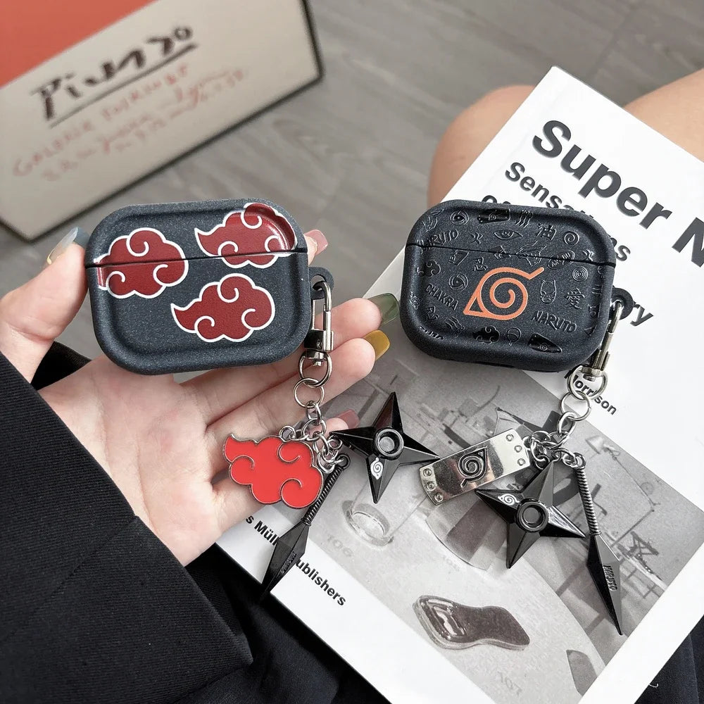 Funda protectora para auriculares Anime N-NARUTOS Itachi Obito Pain para Airpods