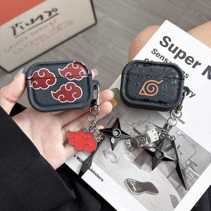 Funda protectora para auriculares Anime N-NARUTOS Itachi Obito Pain para Airpods