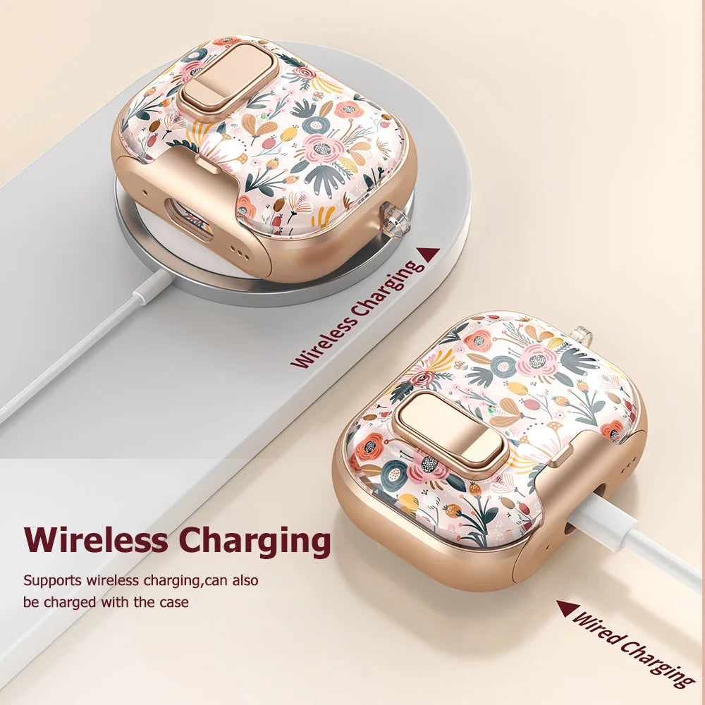 Funda para AirPods Pro, con aspecto tropical y llamativo (con bloqueo de seguridad)