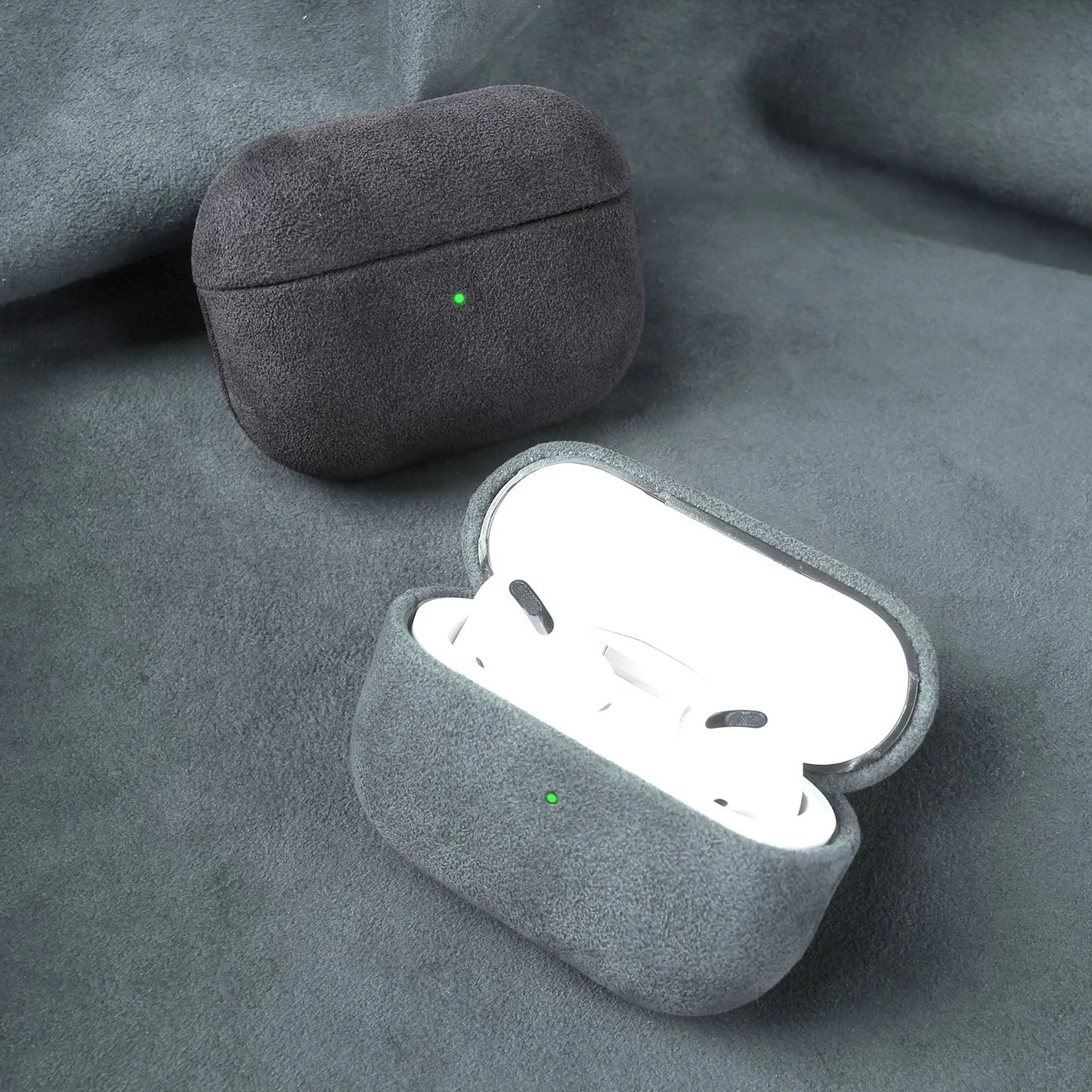VEX ALCANTARA Funda de cuero para AirPods Pro 3 2 Pro3 funda protectora de lujo para AirPod 4 3 Pro2