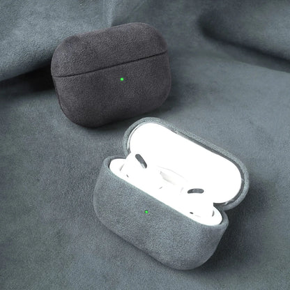 VEX ALCANTARA Funda de cuero para AirPods Pro 3 2 Pro3 funda protectora de lujo para AirPod 4 3 Pro2