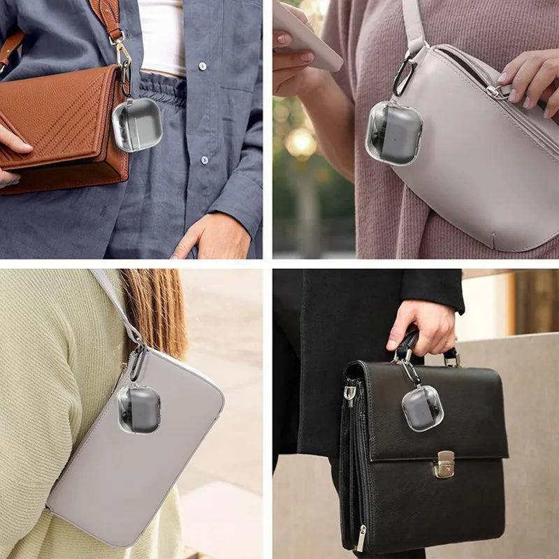 Funda transparente de silicona suave para auriculares Samsung