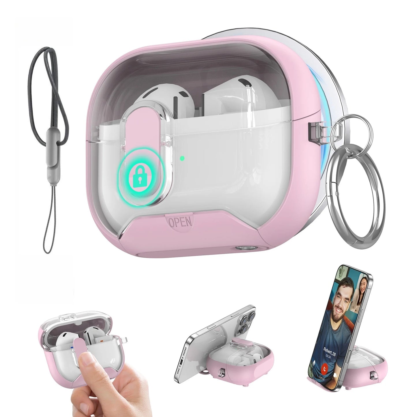 Funda para Samsung Galaxy Buds 3 Pro con cerradura segura