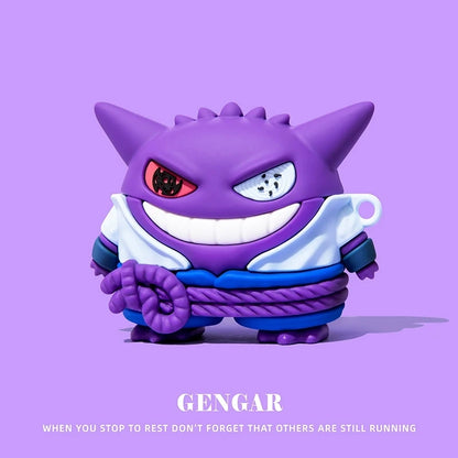 funda de silicona para auriculares con diseño de Gengar Para Airpods