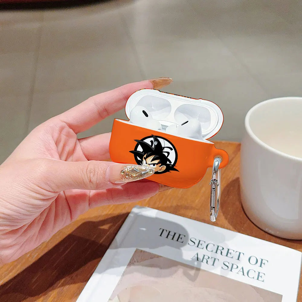 Anime a prueba de golpes para d-dragons bolas protectora brillante HD duro PC auriculares funda para AirPods 1 2 3