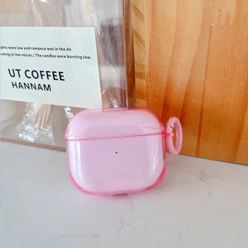 Funda fluorescente de color caramelo para auriculares AirPods de Apple