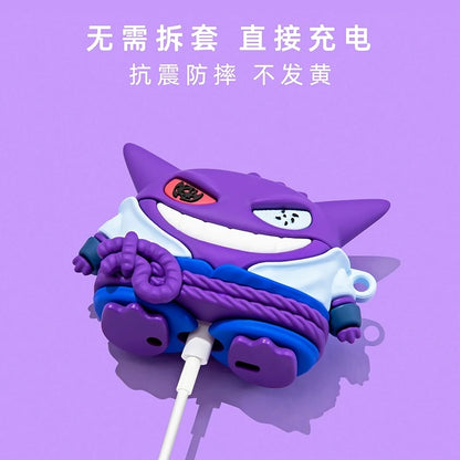 funda de silicona para auriculares con diseño de Gengar Para Airpods