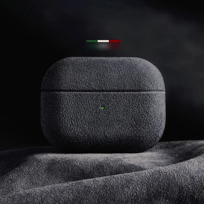 Funda de cuero de ante italiano para Airpods Pro 2 para Airpods Pro 3 Airpods 4 3 funda de cuero Artificial de lujo