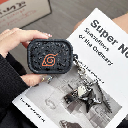 Funda protectora para auriculares Anime N-NARUTOS Itachi Obito Pain para Airpods