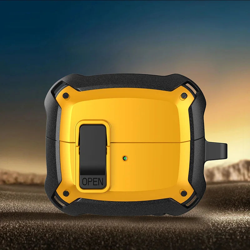 Funda para Samsung Galaxy Buds a prueba de golpes, con gancho.