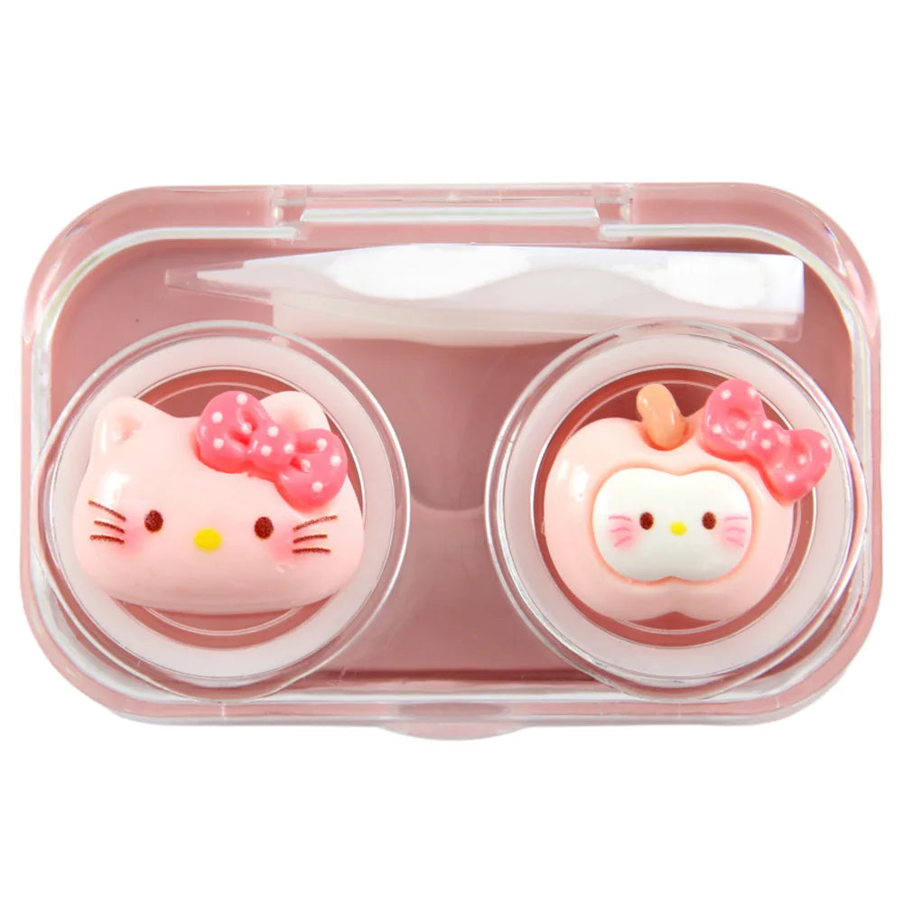 Sanrio Hello Kitty figuras de Anime dibujos animados transparente portátil