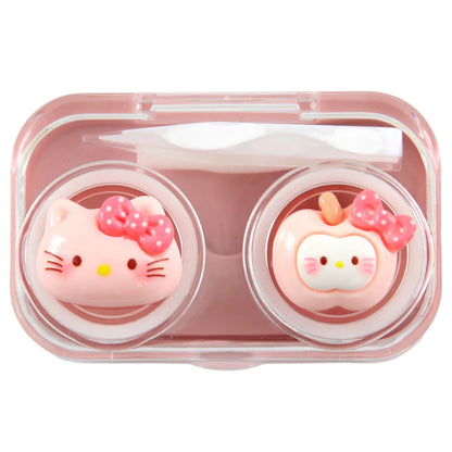 Sanrio Hello Kitty figuras de Anime dibujos animados transparente portátil