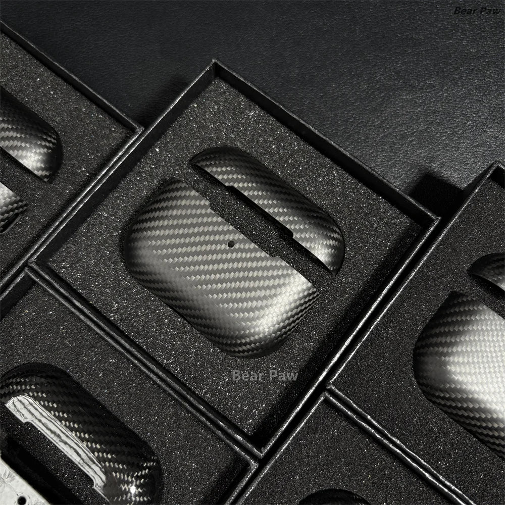 Para Airpods Pro 3 fundas de fibra de aramida fundas finas de fibra de carbono para auriculares para Airpods 4/Airpods Pro 2 3 cubierta de fibra de carbono Kevlar Real