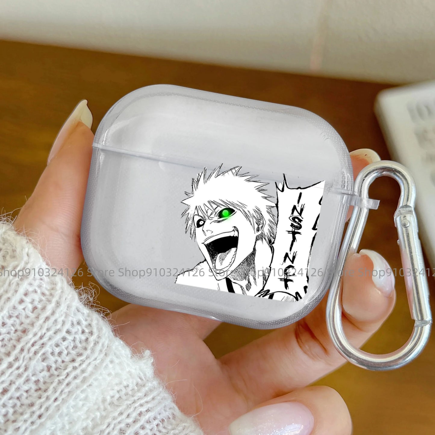 Funda para Airpods (anime Bleach Wave Kurosaki Ichigo), diseño japonés, para Airpods