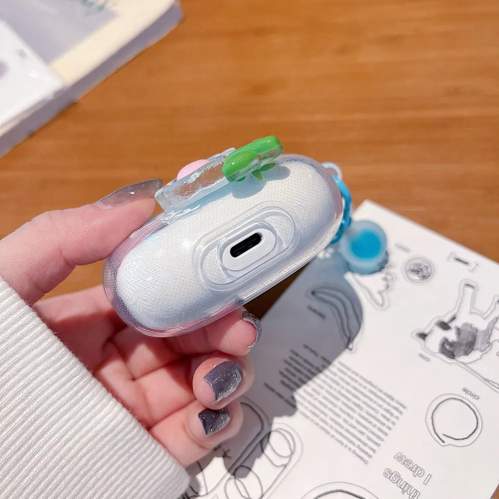 Funda para Xiaomi Redmi Buds 6 Pro con diseño de estrella 3D para auriculares Redmi Buds 6 Pro, con llavero