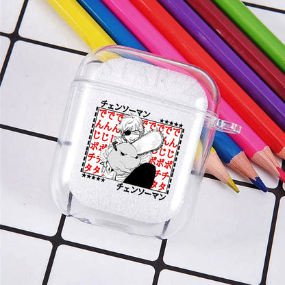 funda suave de TPU Power Denji Makima Aki Pochita funda para auriculares fundas Pro 3 2 1