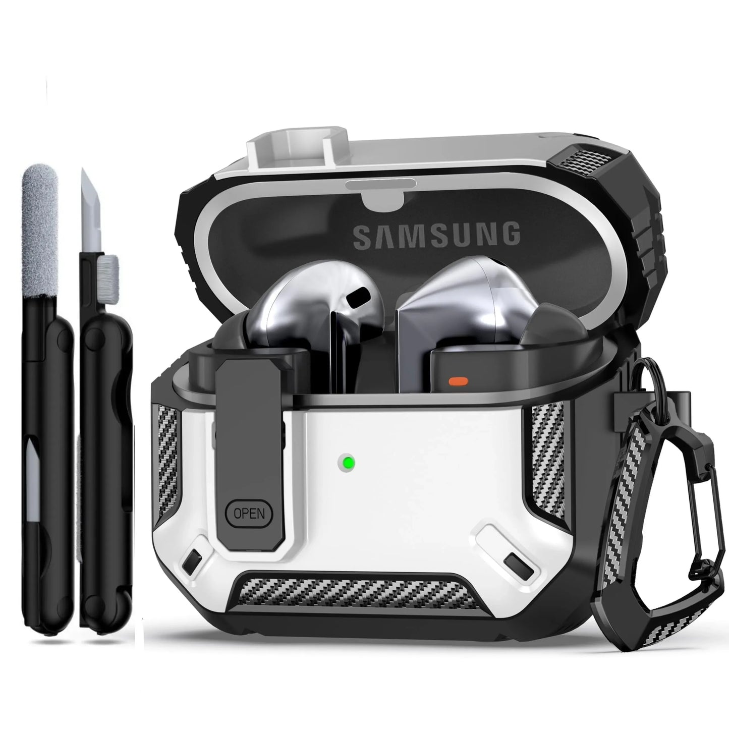 Funda Para Samsung Galaxy Buds con kit de limpieza Funda con cerradura