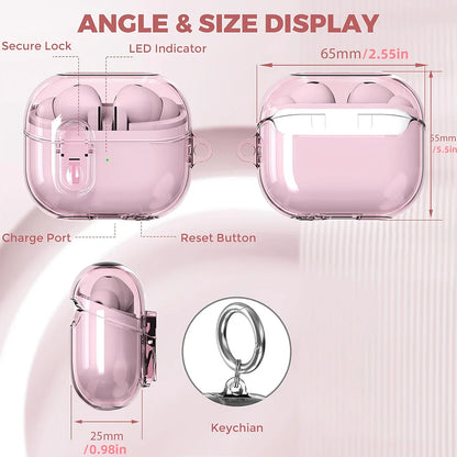 Funda de auriculares con cerradura de seguridad para Samsung Galaxy Buds