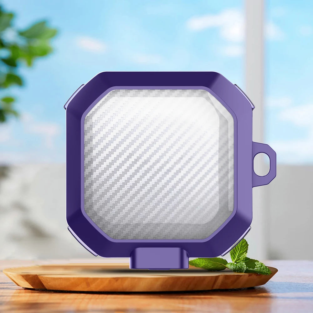 Funda transparente con cerradura de seguridad para Samsung Galaxy (protección a prueba de golpes)