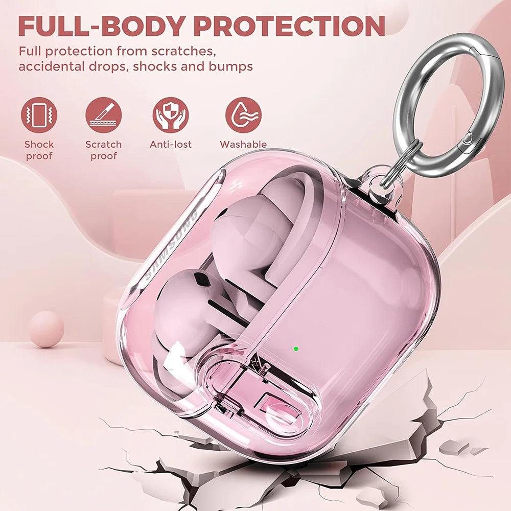 Funda de auriculares con cerradura de seguridad para Samsung Galaxy Buds