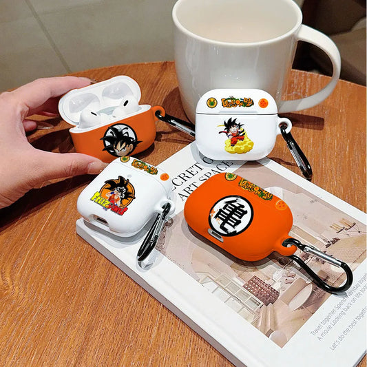 Anime a prueba de golpes para d-dragons bolas protectora brillante HD duro PC auriculares funda para AirPods 1 2 3