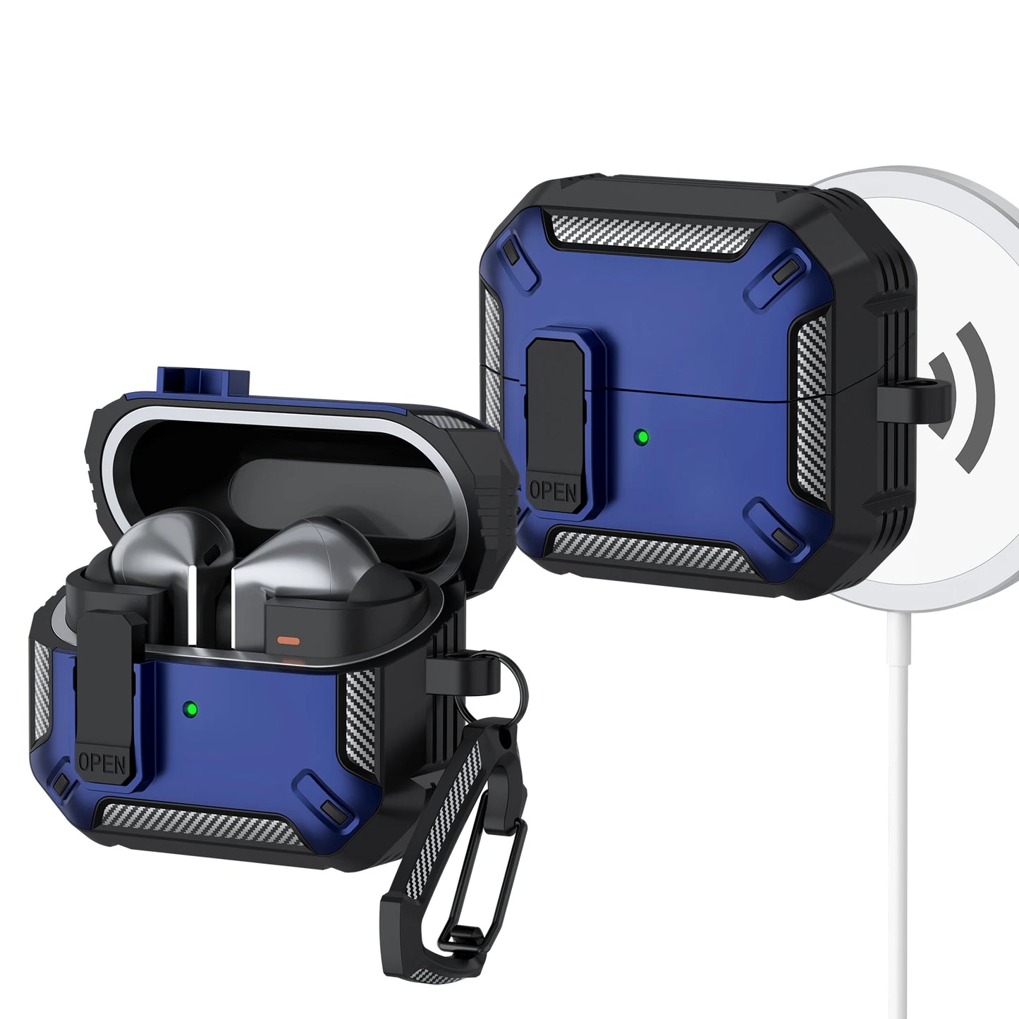 Fundas para auriculares con cerradura de seguridad para Samsung Galaxy Buds