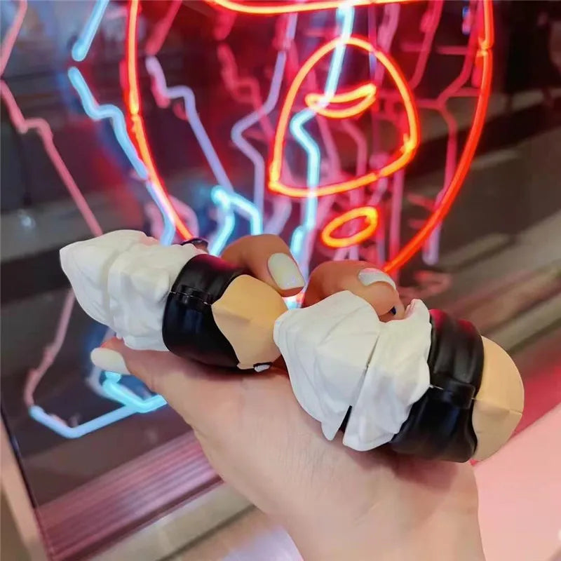 Funda de silicona con dibujos animados para Airpods Pro, caja de carga de auriculares con diseño creativo 3D, Anime Satoru Gojo