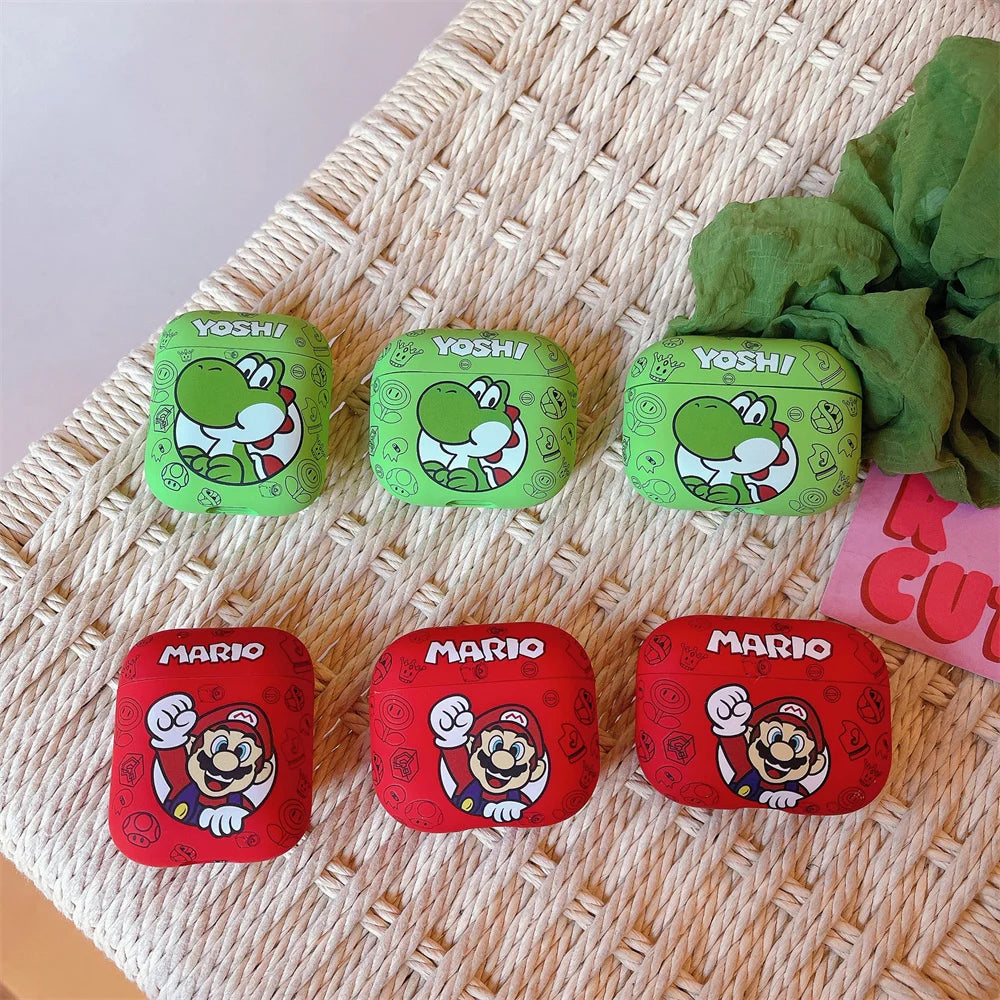 Fundas para Airpods con diseño de Mario y Yoshi