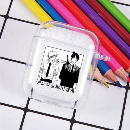 funda suave de TPU Power Denji Makima Aki Pochita funda para auriculares fundas Pro 3 2 1