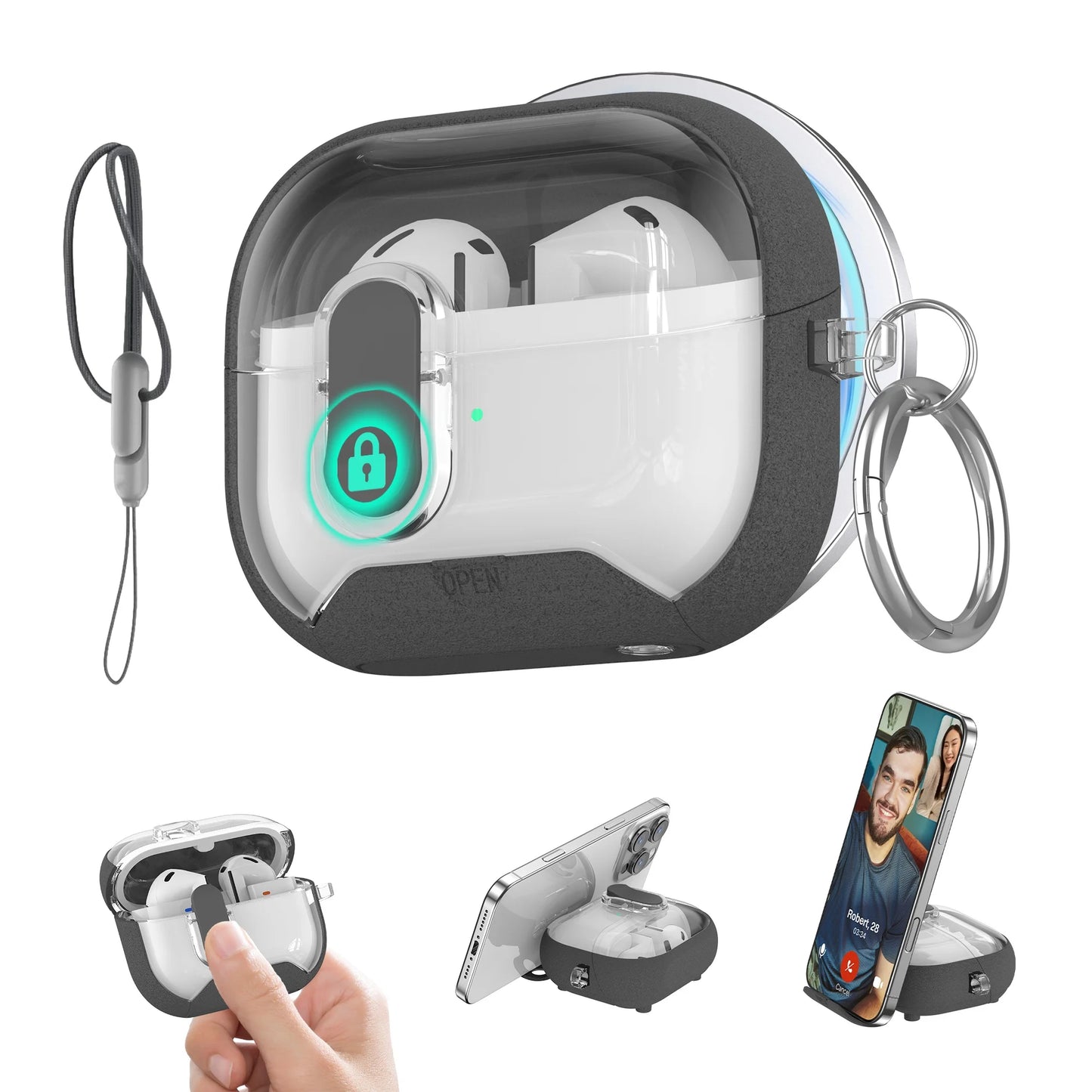 Funda para Samsung Galaxy Buds 3 Pro con cerradura segura