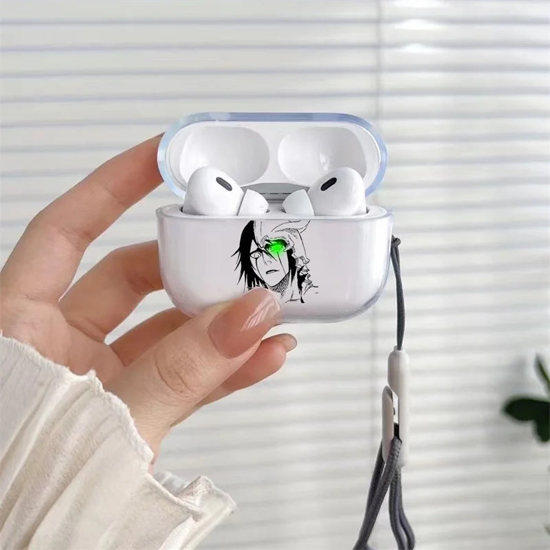 Funda de TPU transparente de Anime Ulquiorra Cifer para Airpods