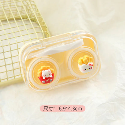 Sanrio Hello Kitty figuras de Anime dibujos animados transparente portátil