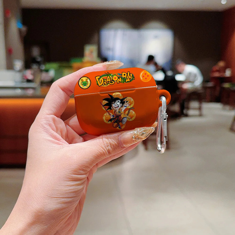 Anime a prueba de golpes para d-dragons bolas protectora brillante HD duro PC auriculares funda para AirPods 1 2 3