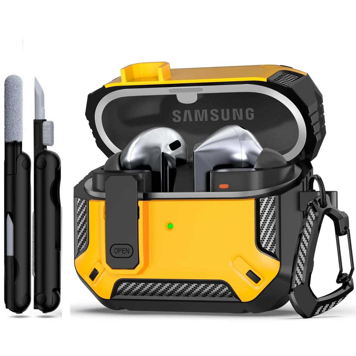 Funda Para Samsung Galaxy Buds con kit de limpieza Funda con cerradura