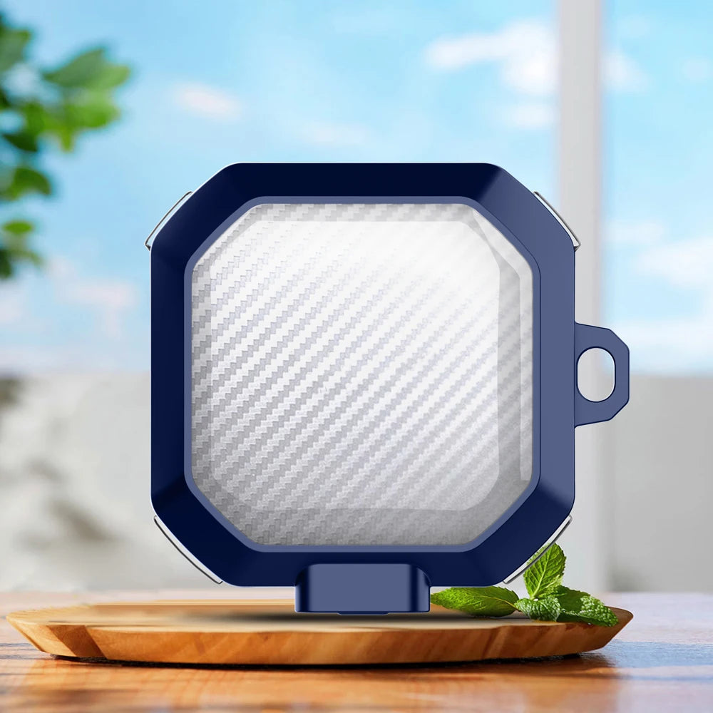 Funda transparente con cerradura de seguridad para Samsung Galaxy (protección a prueba de golpes)