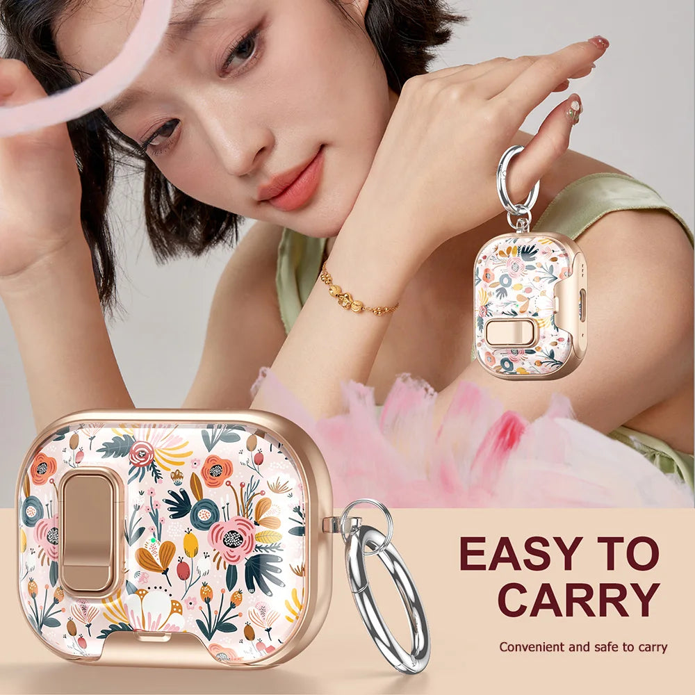 Funda para AirPods Pro, con aspecto tropical y llamativo (con bloqueo de seguridad)