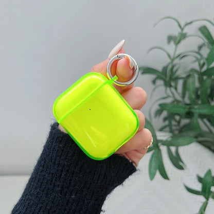Funda fluorescente de color caramelo para auriculares AirPods de Apple