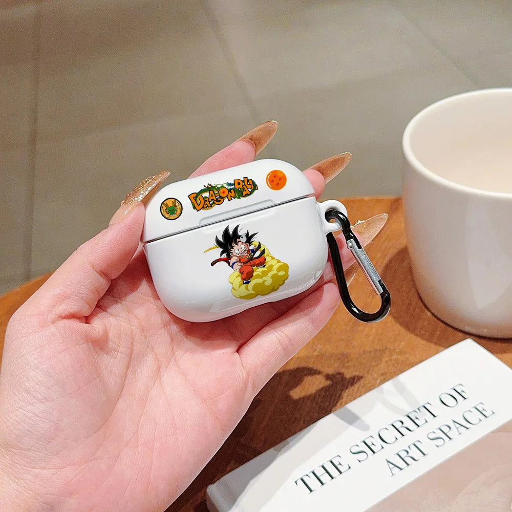 Anime a prueba de golpes para d-dragons bolas protectora brillante HD duro PC auriculares funda para AirPods 1 2 3