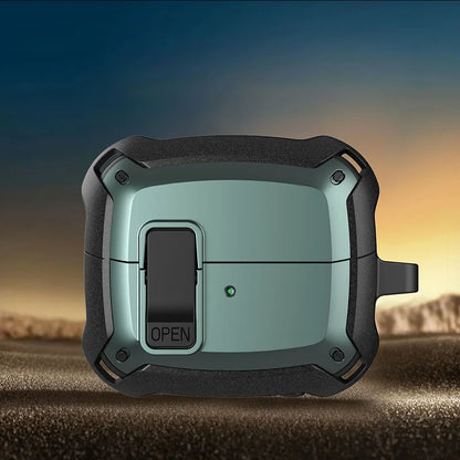 Funda para Samsung Galaxy Buds a prueba de golpes, con gancho.