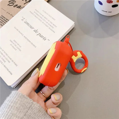 Funda protectora para Airpods, Spider-Man, Iron Man, Capitán América
