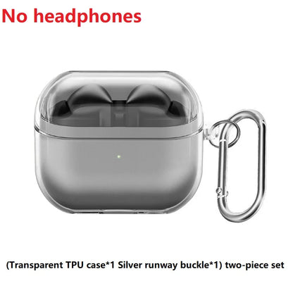 Funda transparente de silicona suave para auriculares Samsung